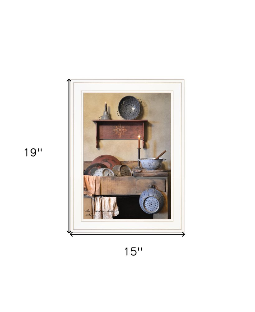 The Kitchen Sink 3 Black Framed Print Kitchen Wall Art