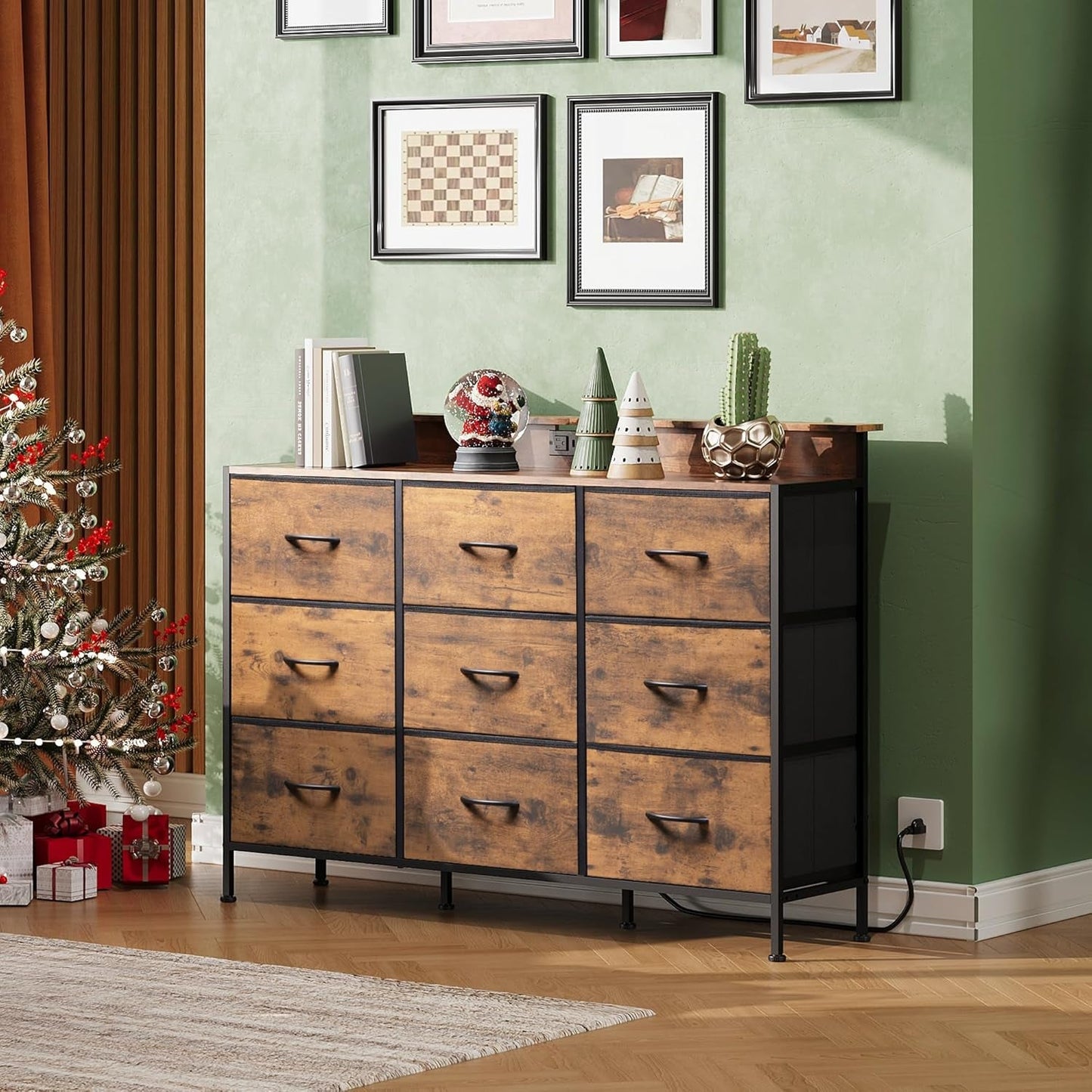 Dresser TV Stand for 55 Inch, Led Dresser for Bedroom, White Dresser