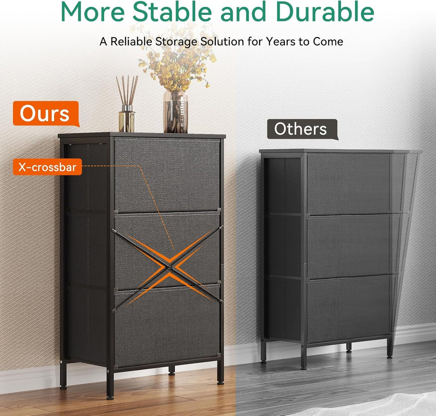 Dresser for Bedroom Nightstand Small Dresser Chest of Drawers End