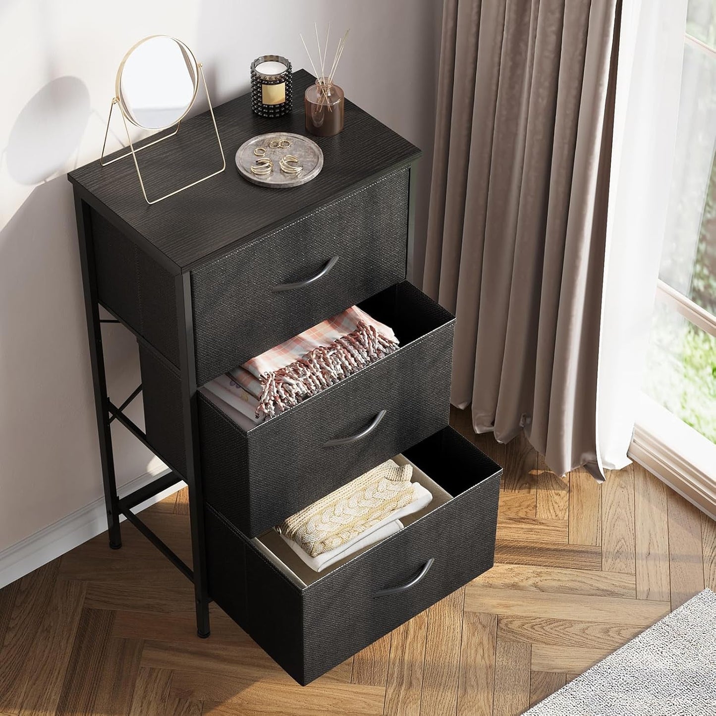 Dresser for Bedroom Nightstand Small Dresser Chest of Drawers End