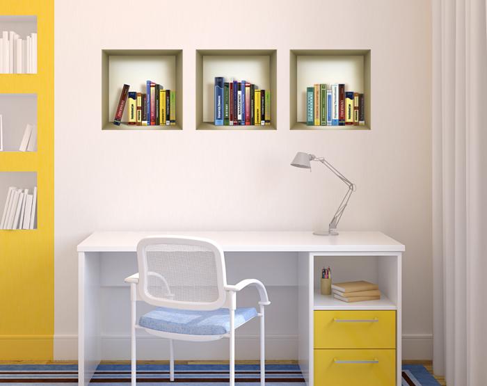 3D Niche Wall Art Decals - Set Of 3 | Easy To Apply, Stunning