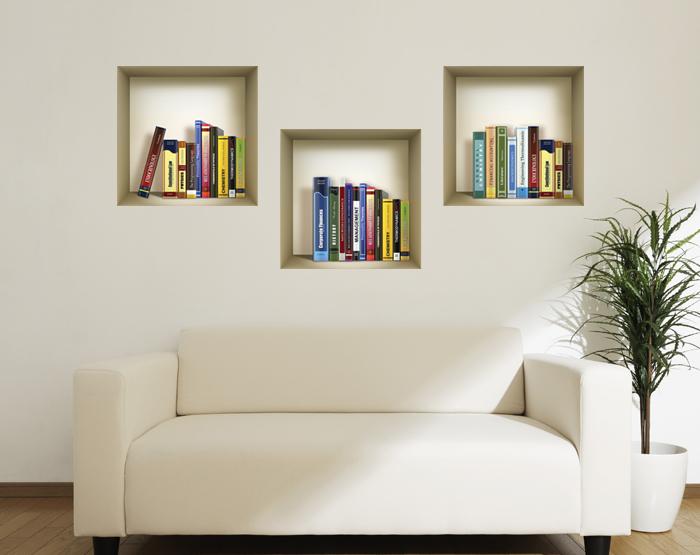 3D Niche Wall Art Decals - Set Of 3 | Easy To Apply, Stunning