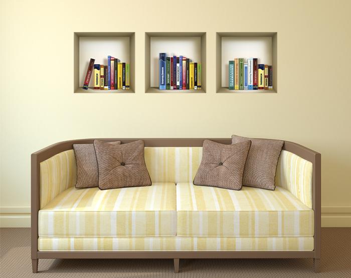 3D Niche Wall Art Decals - Set Of 3 | Easy To Apply, Stunning