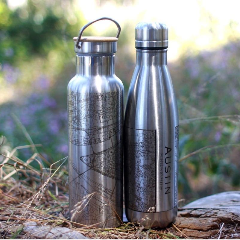 Cedar Falls - Iowa Map Insulated Bottle