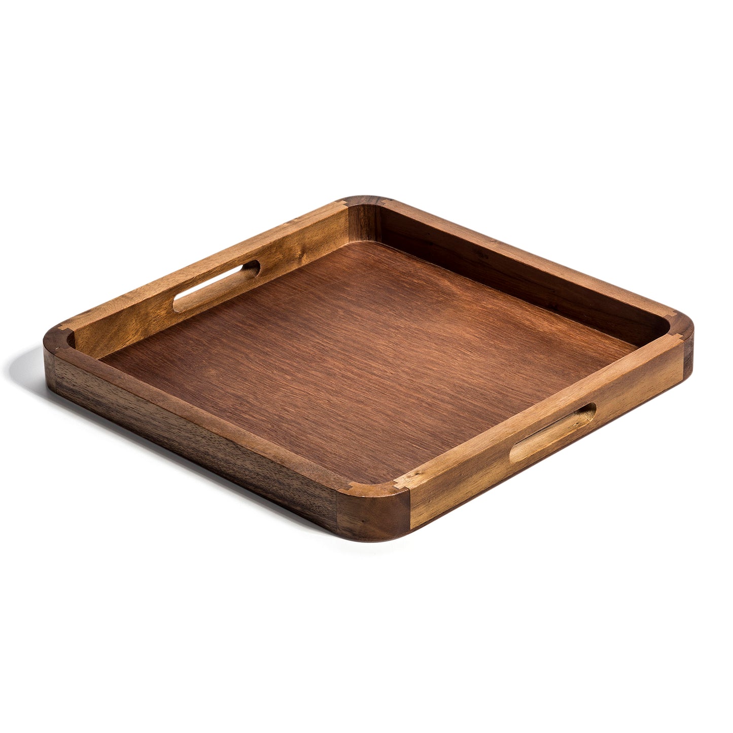 Acacia Wood Square Serving Tray 14" x 14"