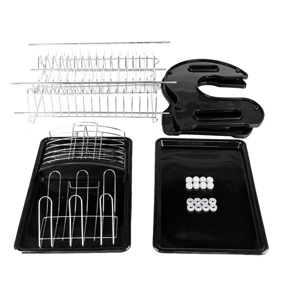 Multifunctional Dual Layers Bowls Dish Collection Shelf Dish Drainer