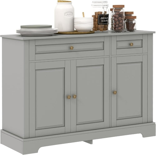 Sideboard Buffet Cabinet, Modern Kitchen Cabinet with 2 Drawers and