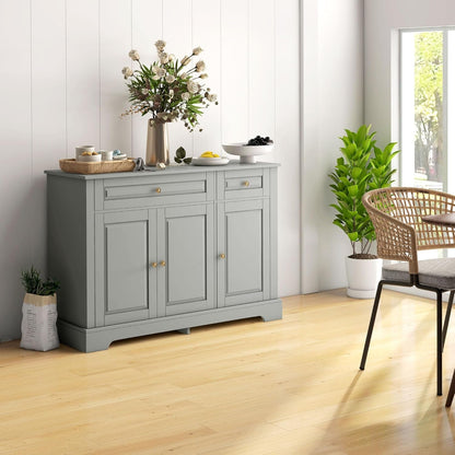 Sideboard Buffet Cabinet, Modern Kitchen Cabinet with 2 Drawers and
