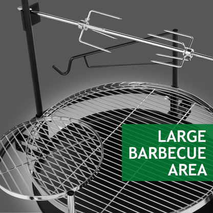 Round Black Iron Spray Coated Grill