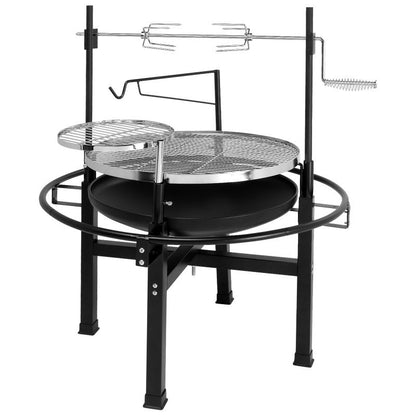 Round Black Iron Spray Coated Grill