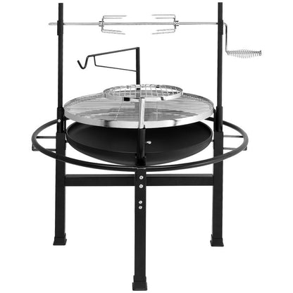 Round Black Iron Spray Coated Grill