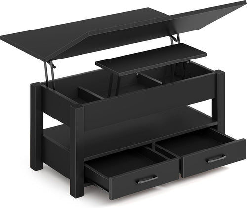 Coffee Table Lift Top, Multi-Function Convertible Coffee Table with