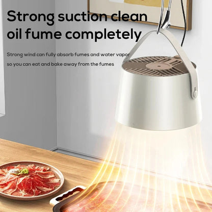 2024 New Portable Desktop Exhaust Fan Small Kitchen Hood Extractor