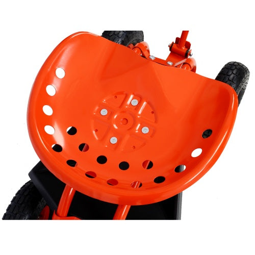 Rolling Garden Scooter Garden Cart Seat With Wheels And Tool Tray, 360