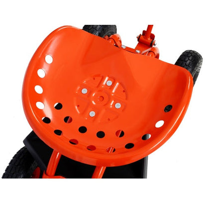 Rolling Garden Scooter Garden Cart Seat With Wheels And Tool Tray, 360