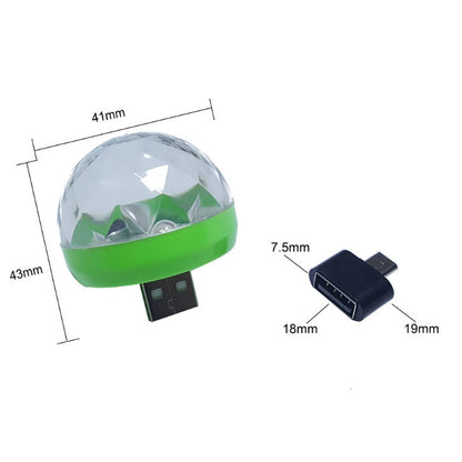 Light Stage Effect USB 5V Disco Ball DJ Party Holiday Lighting