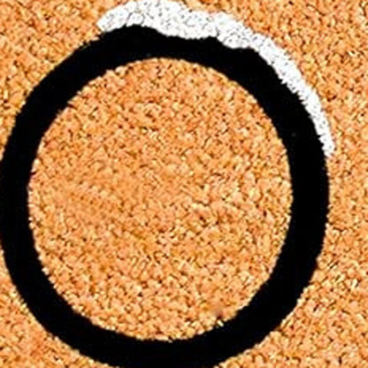 24" X 36" Natural Black and White Coir Happy Holidays Outdoor