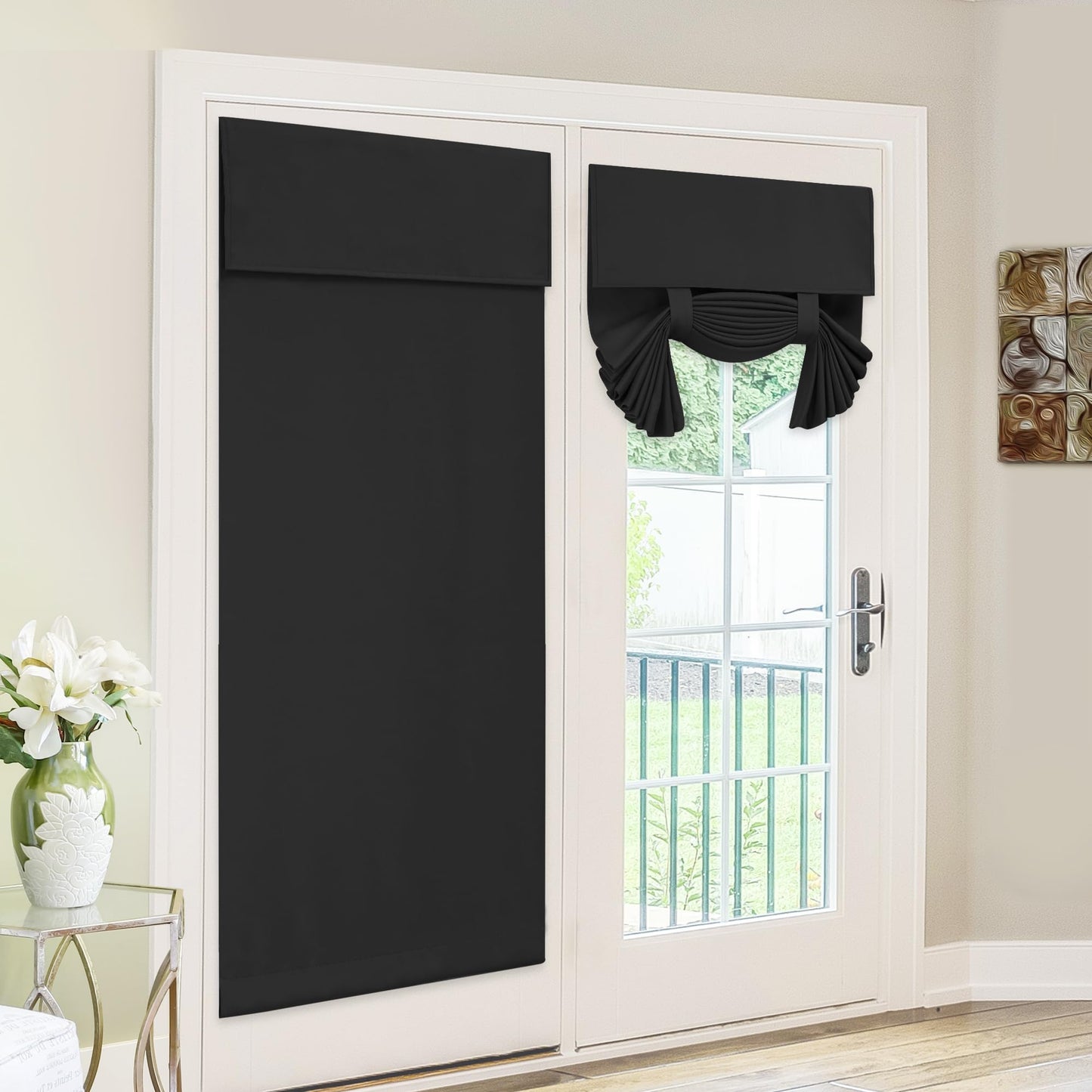 Affordable Blackout French Door Curtain, Thermal Insulated