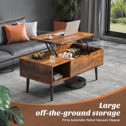 Coffee Table, Lift Top Coffee Tables for Living Room, Small Rising