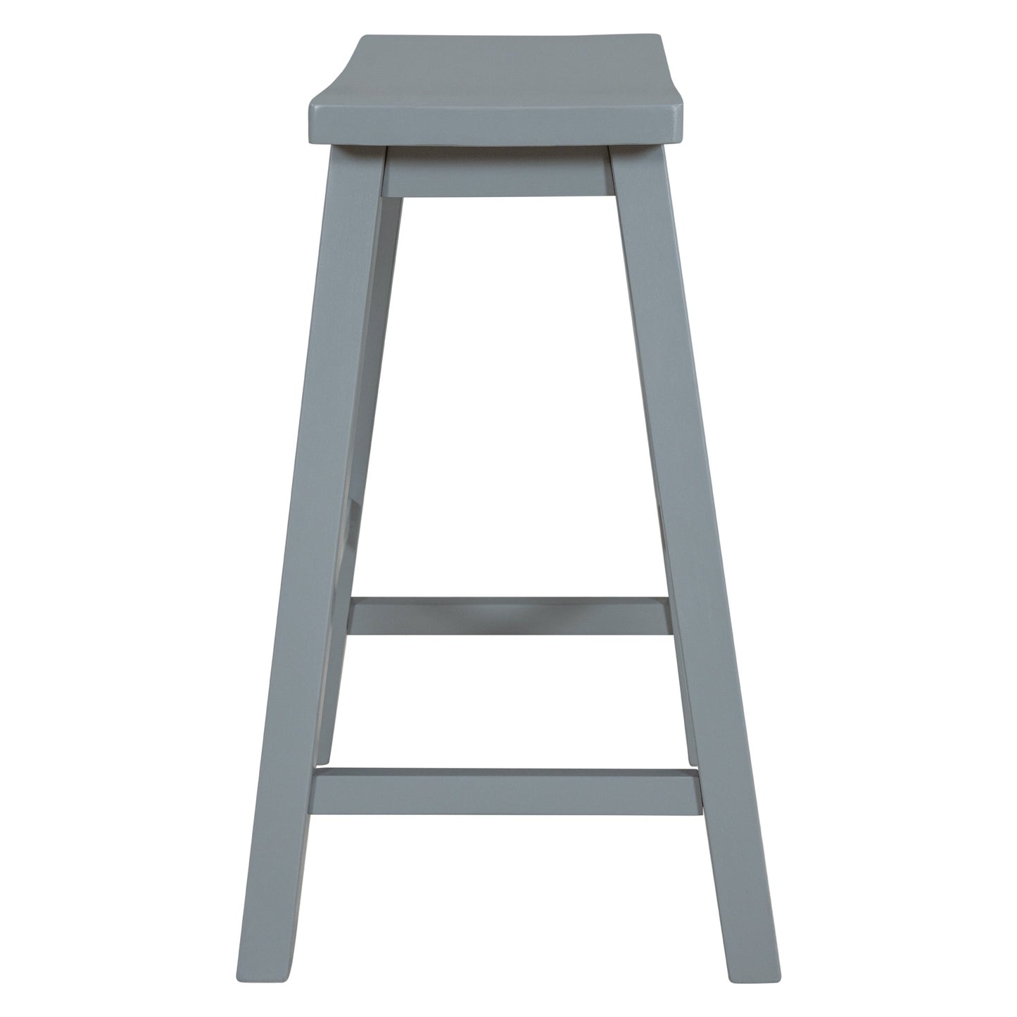 Farmhouse Rustic 2-piece Counter Height Wood Kitchen Dining Stools for