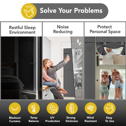 Affordable Blackout French Door Curtain, Thermal Insulated