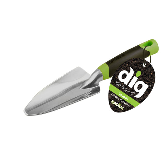 Radius 7620412 5.5 in. DIG Polypropylene Eliptical Grip Trowel- pack o