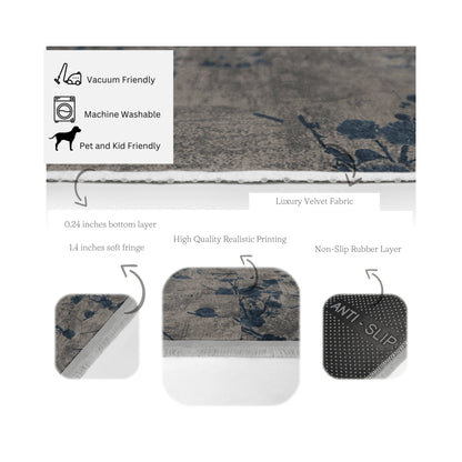 Living Room Washable Area Rug | Homeezone