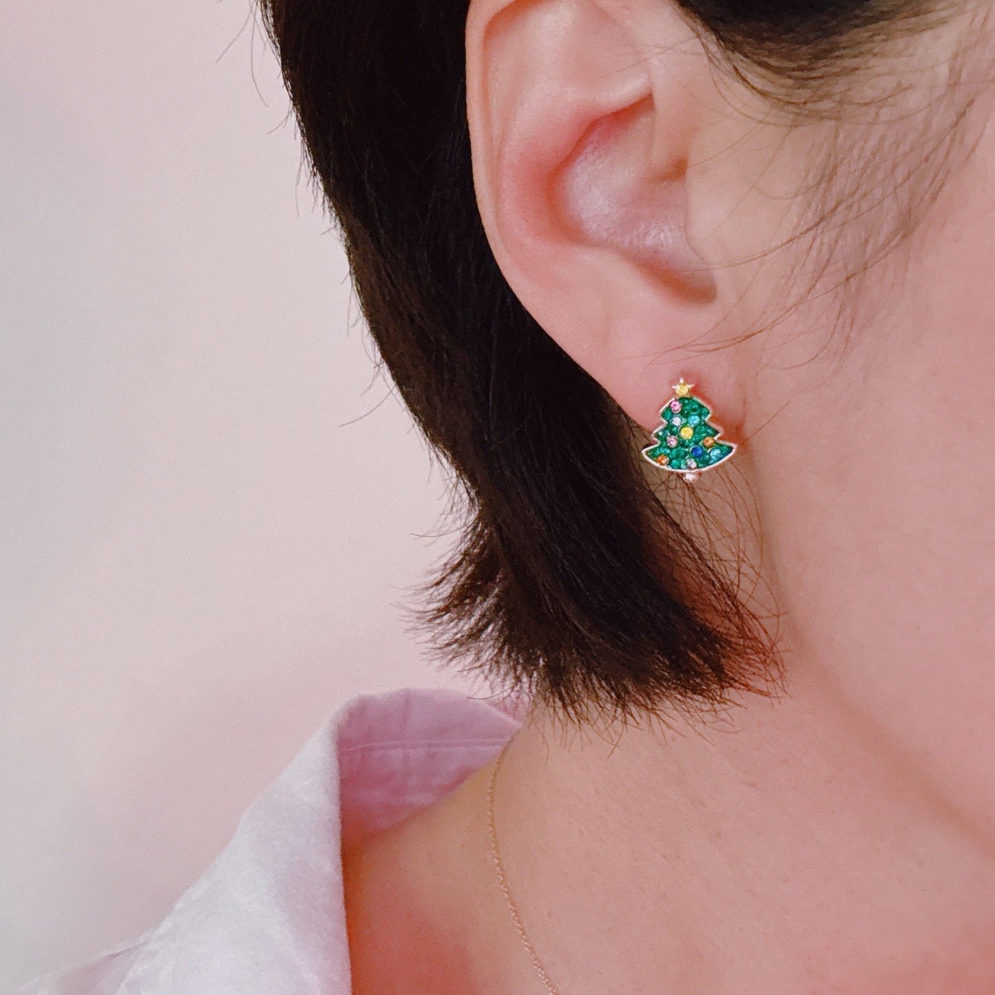 Holly Jolly Christmas Stud Earring Set – Christmas Trees & Wreaths |