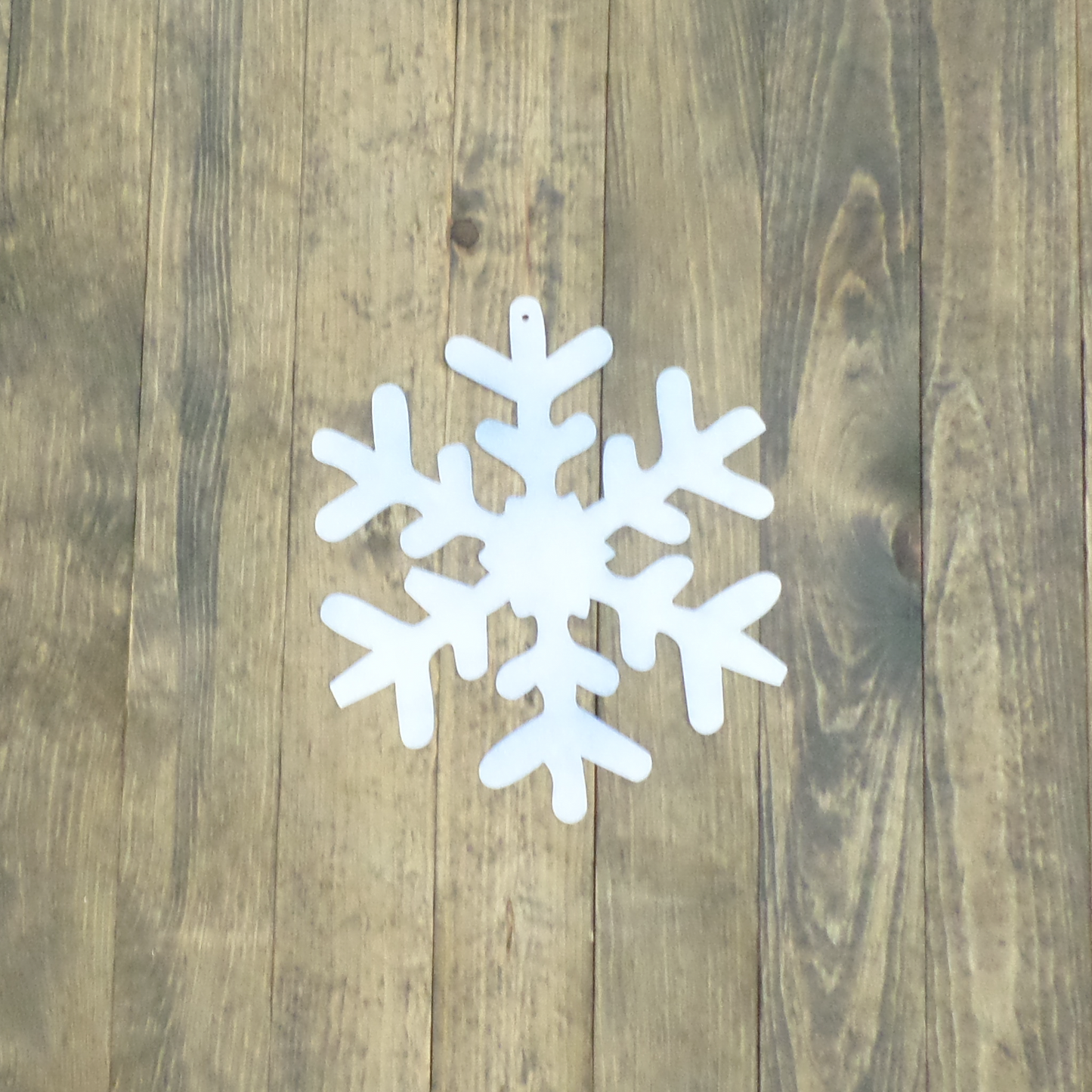 Snowflake Blue Glitter- Metal Wall Art