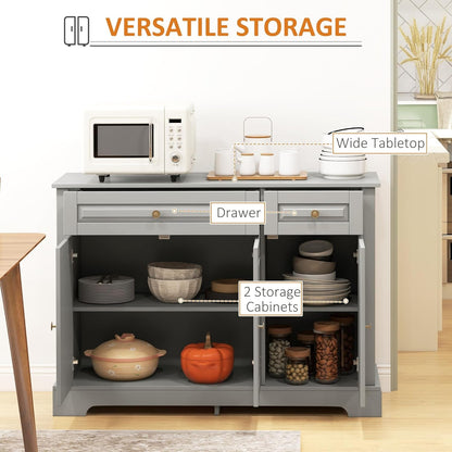 Sideboard Buffet Cabinet, Modern Kitchen Cabinet with 2 Drawers and