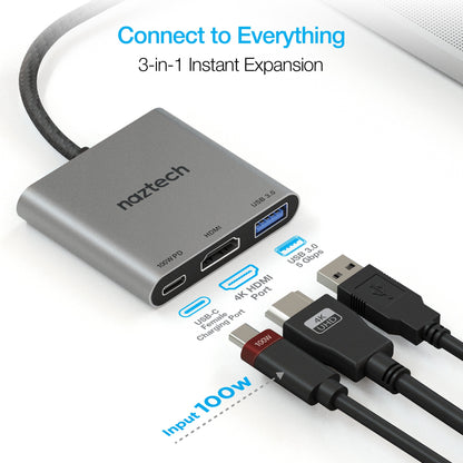 Naztech Portable MaxDrive 3100W Universal USB-C Hub (15598-HYP)