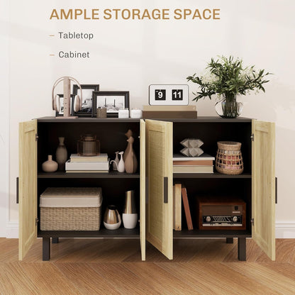 Sideboard Buffet Cabinet, Kitchen Cabinet, Coffee Bar Cabinet with 4