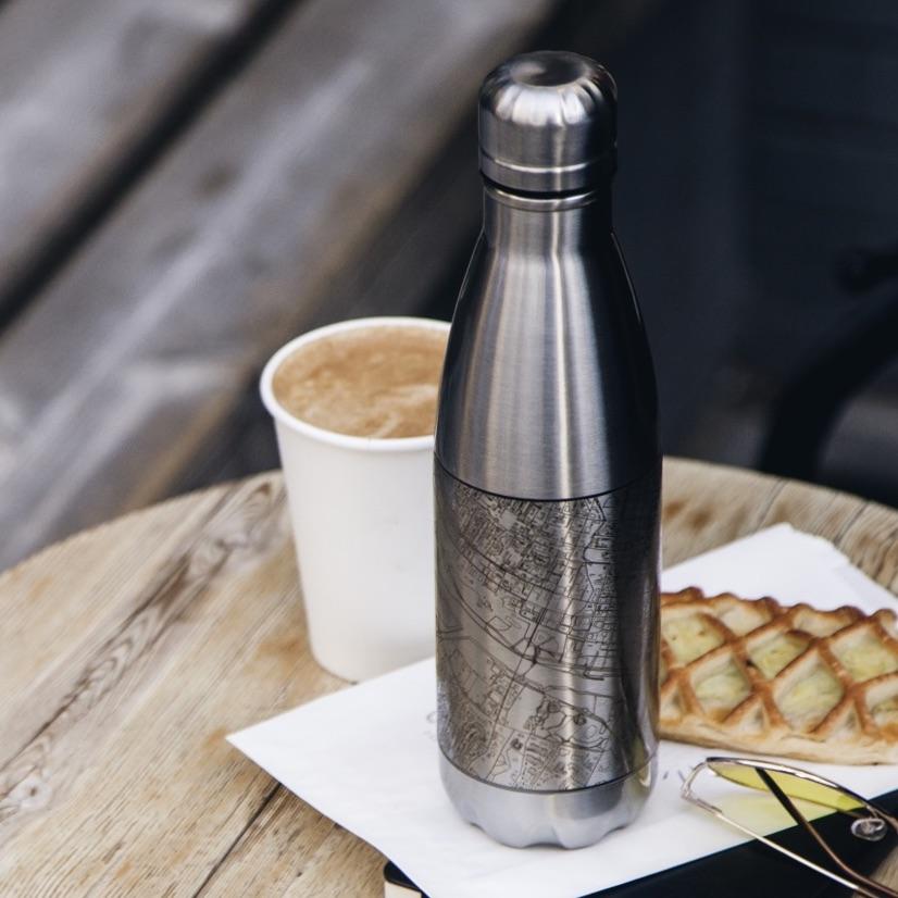 Cedar Falls - Iowa Map Insulated Bottle