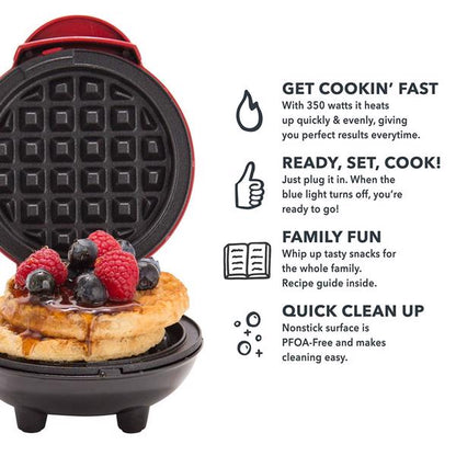 4 Inch Mini Waffle Maker Non-stick Waffle Maker