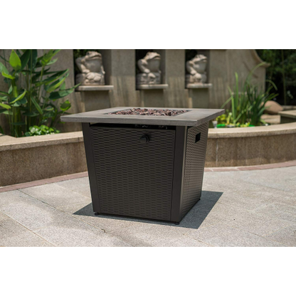 32inch Square Outdoor Propane Fire Pits Table