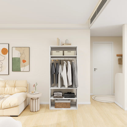 A5 Modular Wooden Closet Organizer System for Bedroom