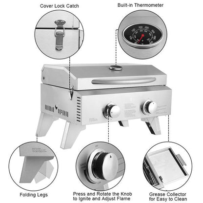 Stainless Steel Oven Gas Oven Double Row Double Head Small Oven