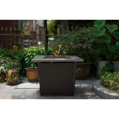 32inch Square Outdoor Propane Fire Pits Table