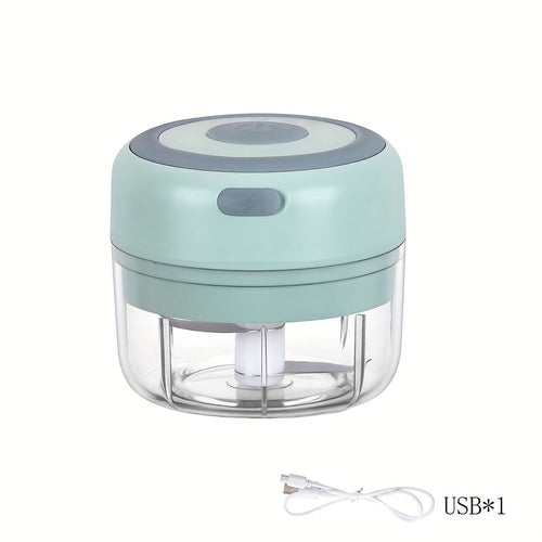 Compact Electric Garlic  Vegetable Chopper 250ml USB Grinder