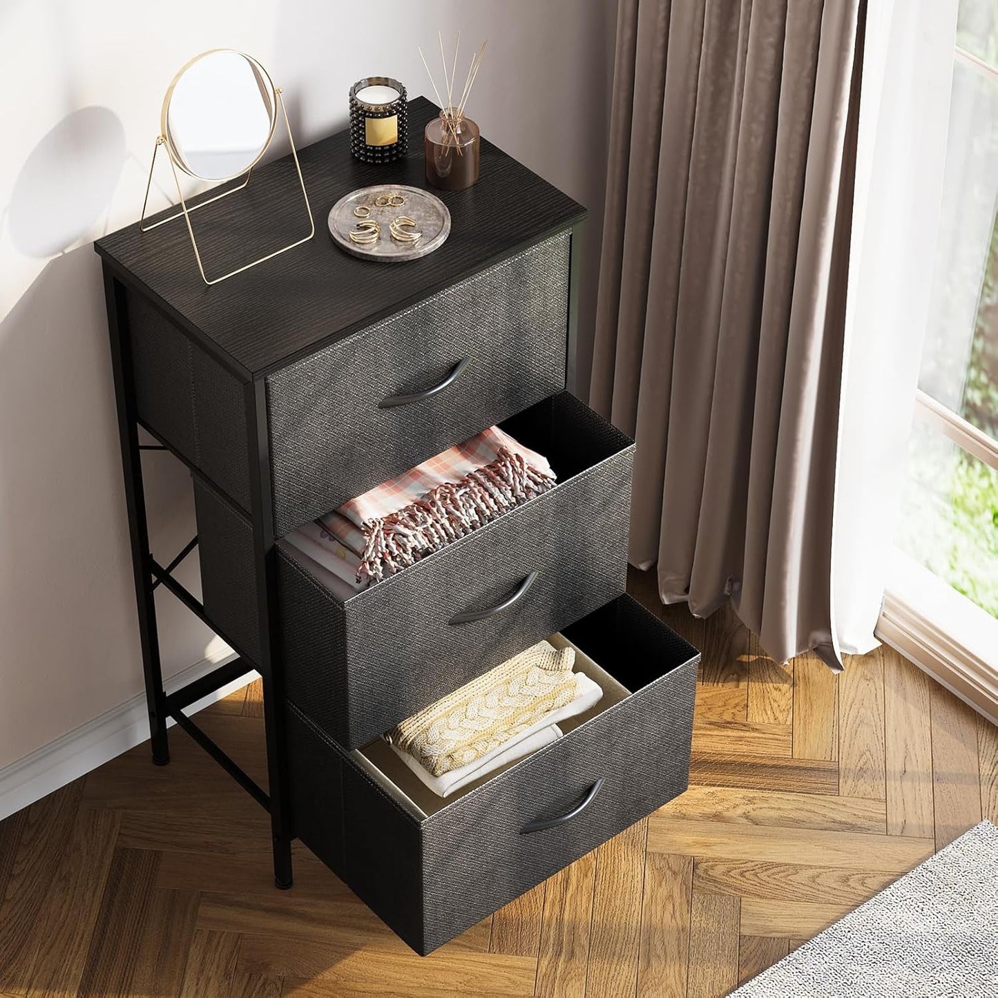 Dresser for Bedroom Nightstand Small Dresser Chest of Drawers End