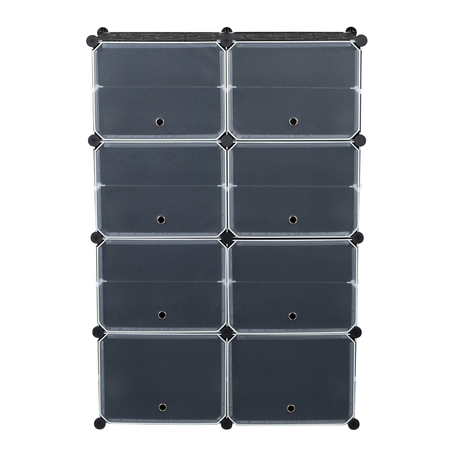 7-Tier Portable 28 Pair Shoe Rack Organizer 14 Grids Tower Shelf