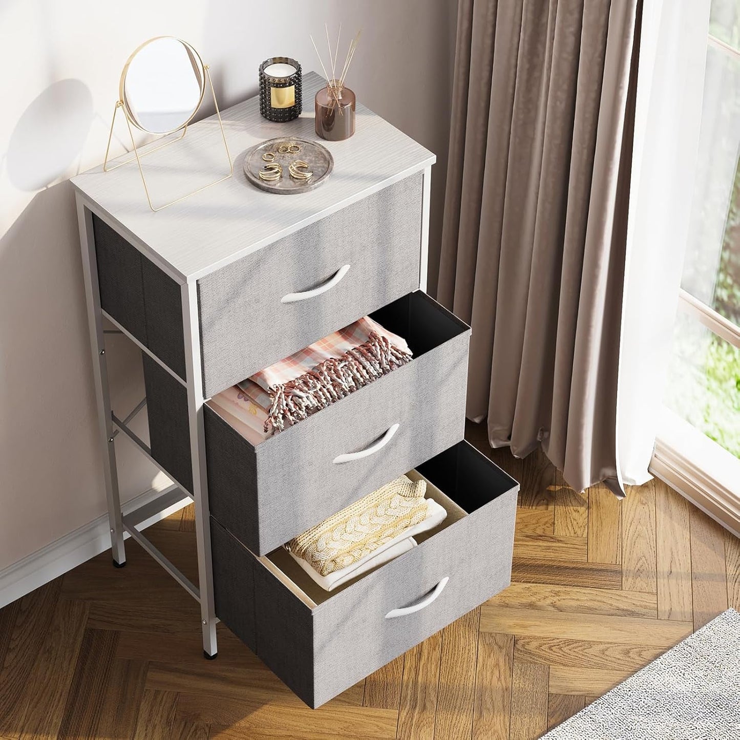 Dresser for Bedroom Nightstand Small Dresser Chest of Drawers End