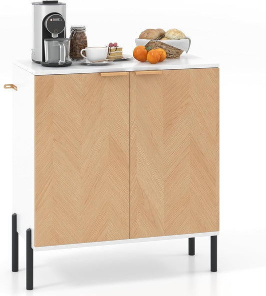 Buffet Cabinet with Storage, 2-Door Kitchen Sideboard with Storage