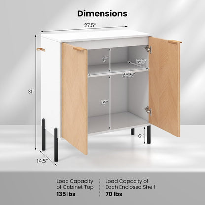 Buffet Cabinet with Storage, 2-Door Kitchen Sideboard with Storage