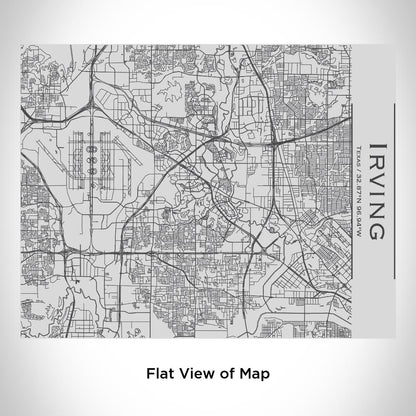 Irving - Texas Map Bottle with Bamboo Top